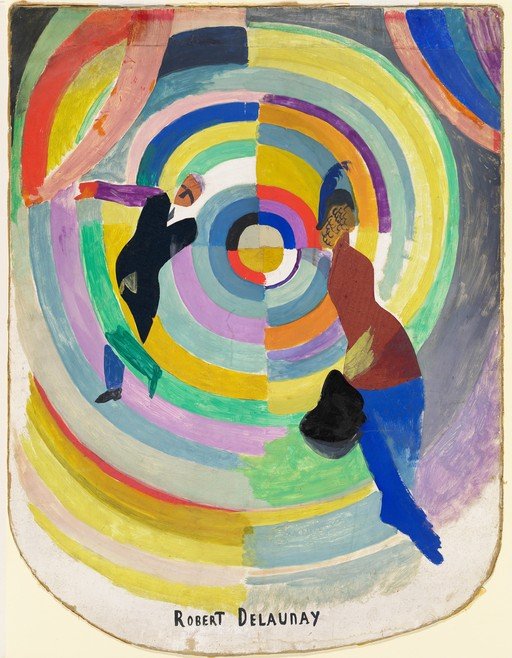 Robert Delaunay's Abstract Composition with Figures