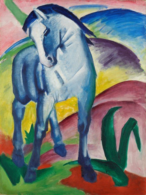 Blue Horse in a Landscape