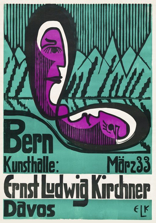 Ernst Ludwig Kirchner Exhibition Poster, Bern, 1933