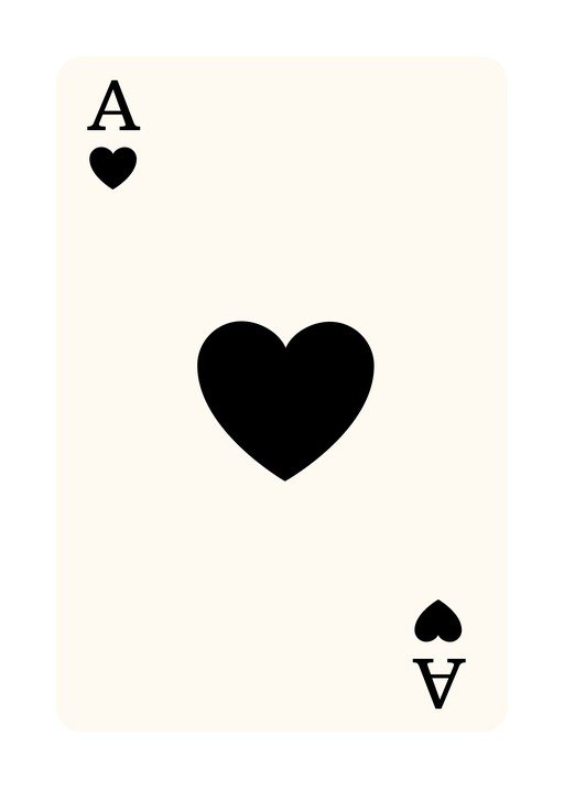 Ace of Hearts Playing Card