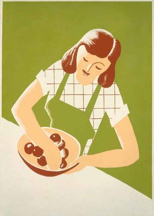 Woman Preparing Fruit in a Bowl