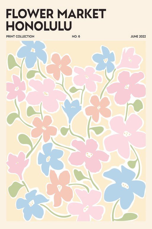 Flower Market Honolulu Print Collection