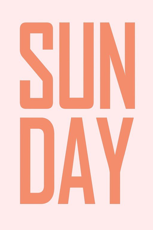 Sunday Text Graphic