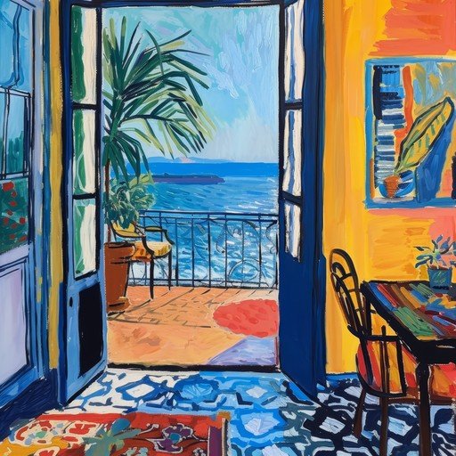 Vibrant Balcony View Painting
