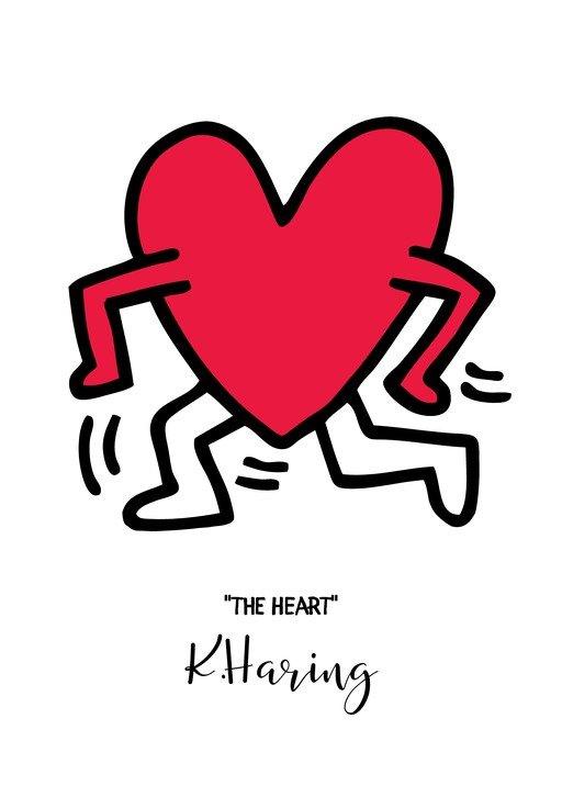 Keith Haring's "The Heart" - Iconic Pop Art