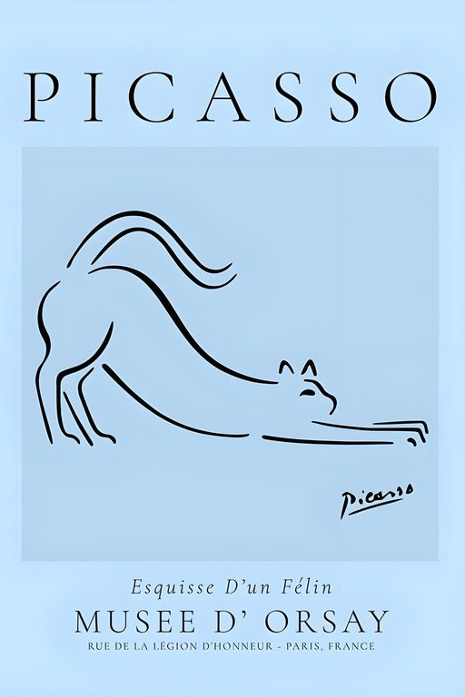 Picasso's "Esquisse D'un Félin" Poster for Musée d'Orsay