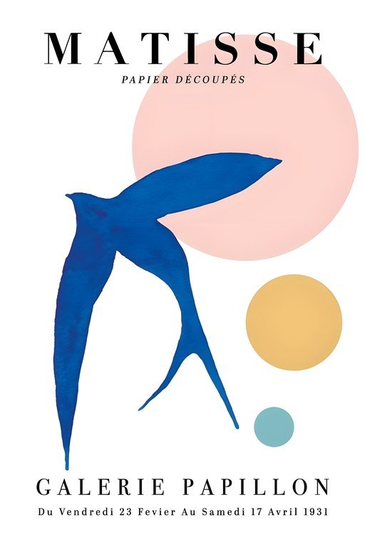 Henri Matisse "Papier Découpés" Galerie Papillon Poster