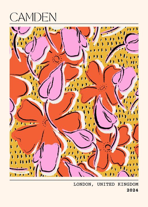 Camden Floral Poster