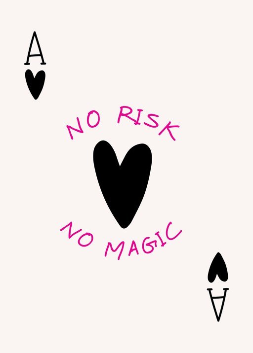 Ace of Hearts Card with Motivational Quote