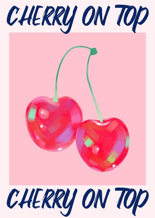 Cherry on Top: Sweet and Playful Illustration