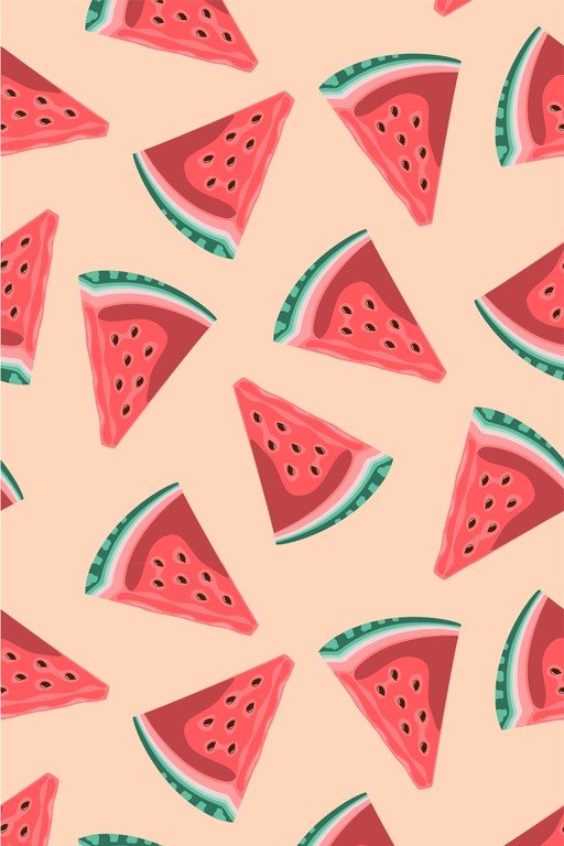 Seamless Watermelon Slice Pattern