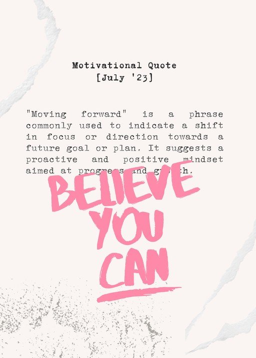 Motivational Quote: Believe You Can