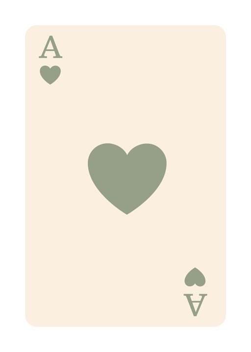 Ace of Hearts Playing Card