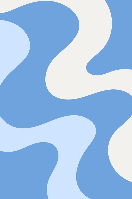 Abstract Blue and Cream Swirls Background