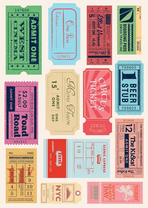 Vintage Ticket Collection