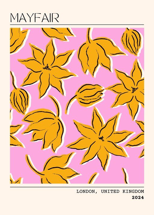 Mayfair Floral Poster