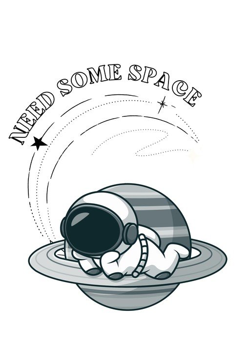 Astronaut needing space on Saturn
