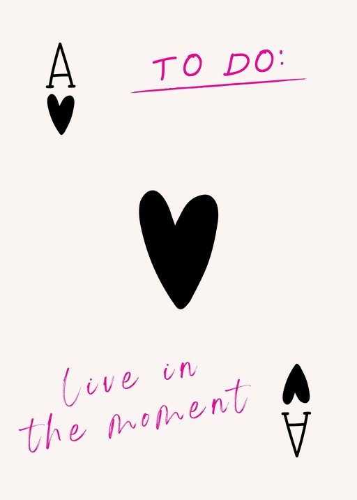 Ace of Hearts To-Do List with Inspirational Quote