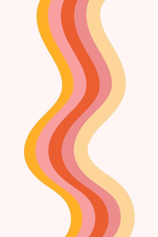 Retro Wavy Stripes Background