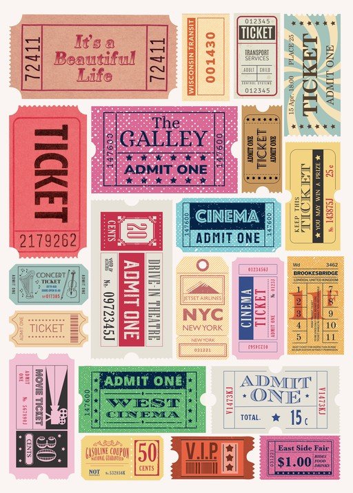 Vintage Ticket Collection