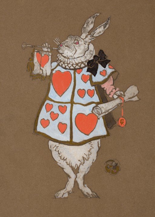 White Rabbit in Queen of Hearts Costume