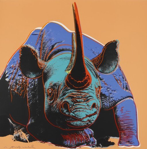 Andy Warhol's Rhinoceros Pop Art Print