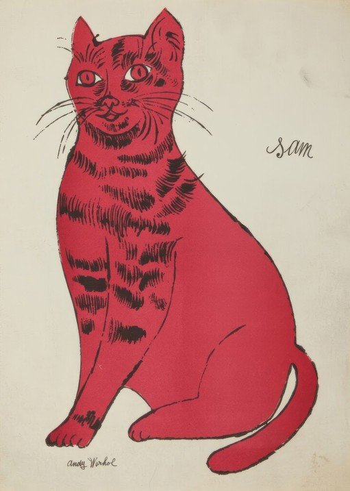 Andy Warhol's Red Cat 'Sam'