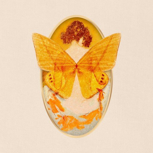 Art Nouveau Woman with Butterfly Wings