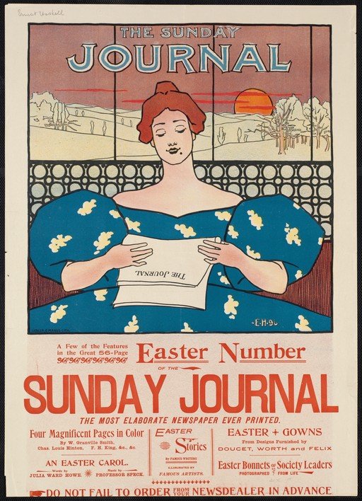 Sunday Journal Easter Number Advertisement