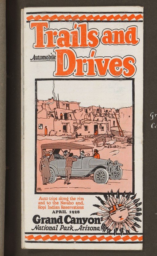 Grand Canyon National Park Arizona 1928 Automobile Trails and Drives