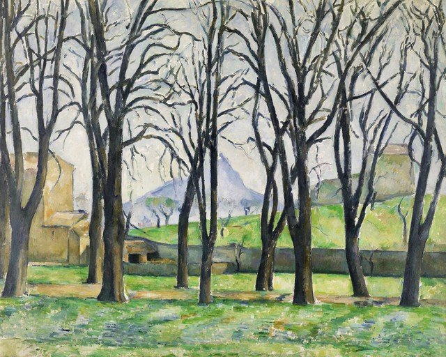 Trees and Buildings in a Landscape