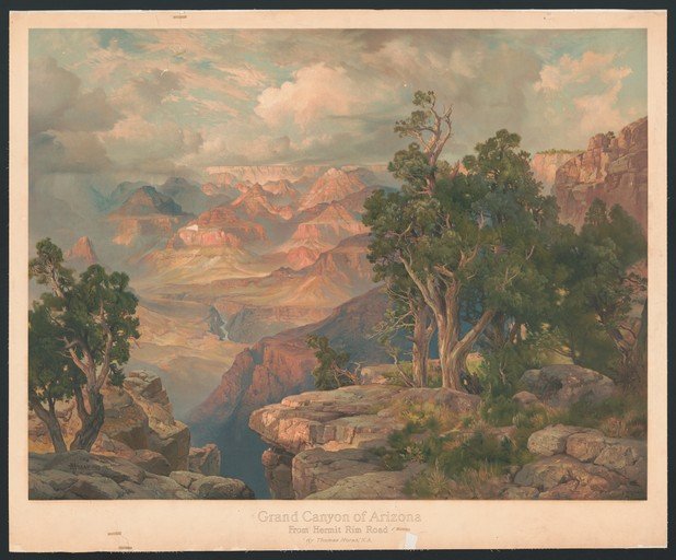 Grand Canyon of Arizona from Hermit Rim Road Painting