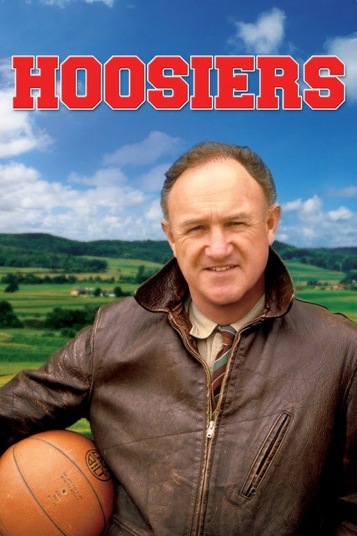 Hoosiers Movie Poster with Gene Hackman