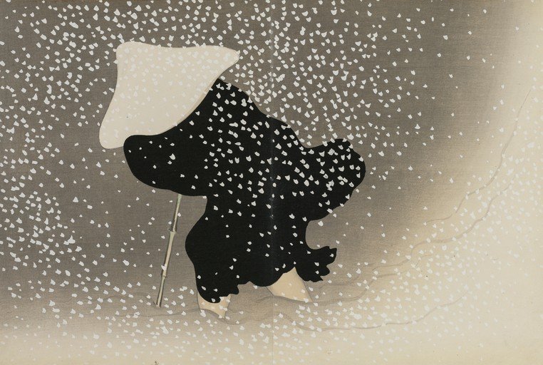 Figure in Snowstorm
