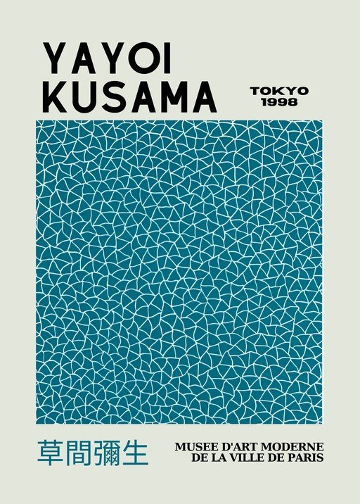 Yayoi Kusama Tokyo 1998 Exhibition Poster