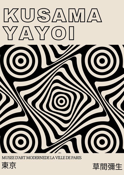 Yayoi Kusama Exhibition Poster
