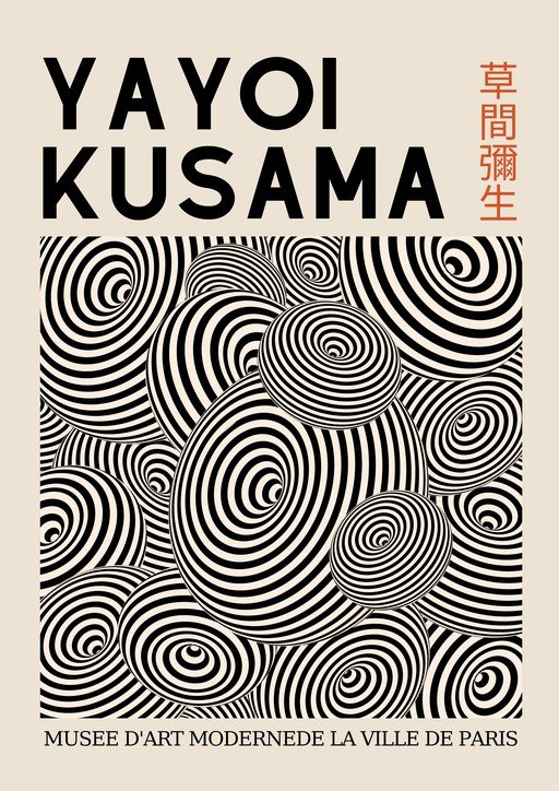 Yayoi Kusama Exhibition Poster