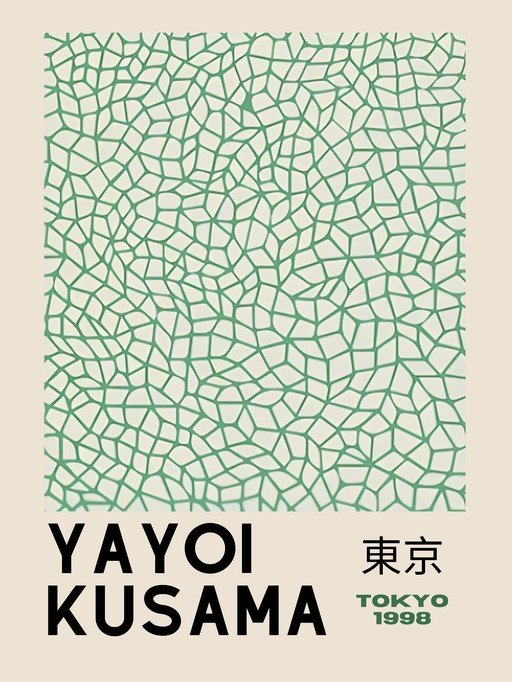 Yayoi Kusama Tokyo 1998 Poster