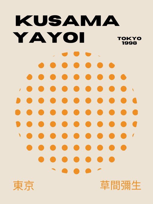 Yayoi Kusama Polka Dot Art Poster