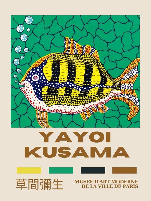 Yayoi Kusama's Iconic Fish Artwork