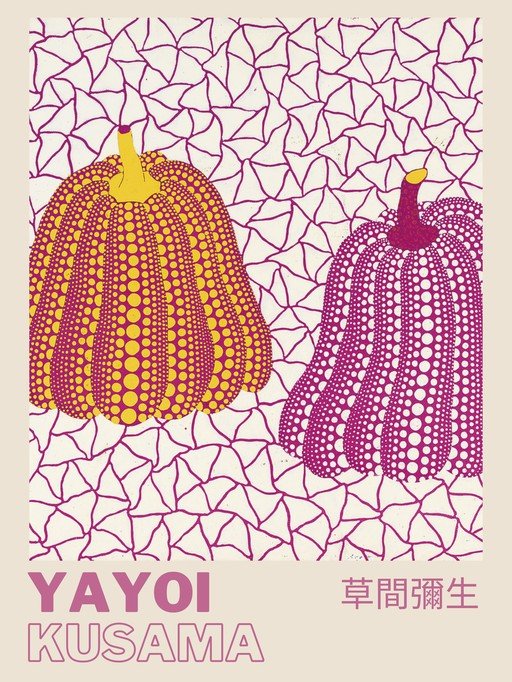 Yayoi Kusama Pumpkins Art Print