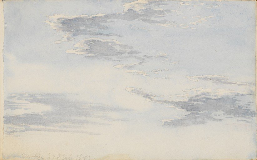 Watercolor Study of Clouds