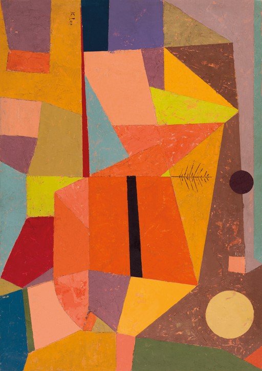 Abstract Geometric Composition with Vibrant Colors