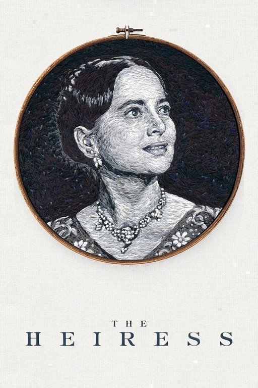 Embroidery Portrait of a Woman with Necklace