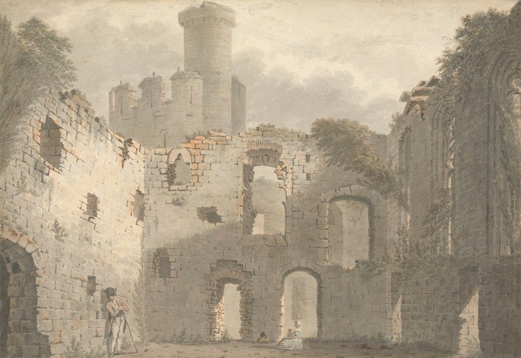 Ruined Castle with Figures