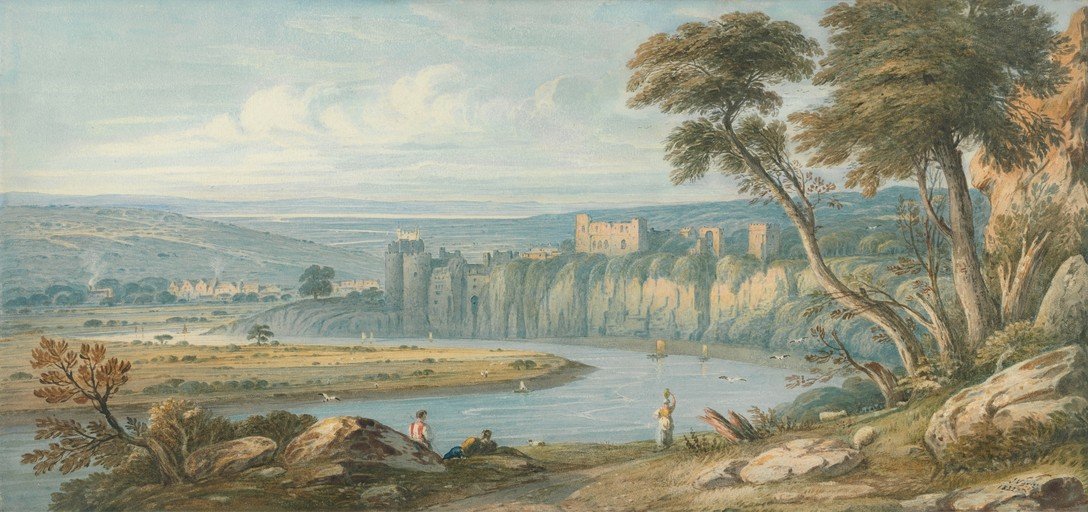 River Landscape with Castle and Figures