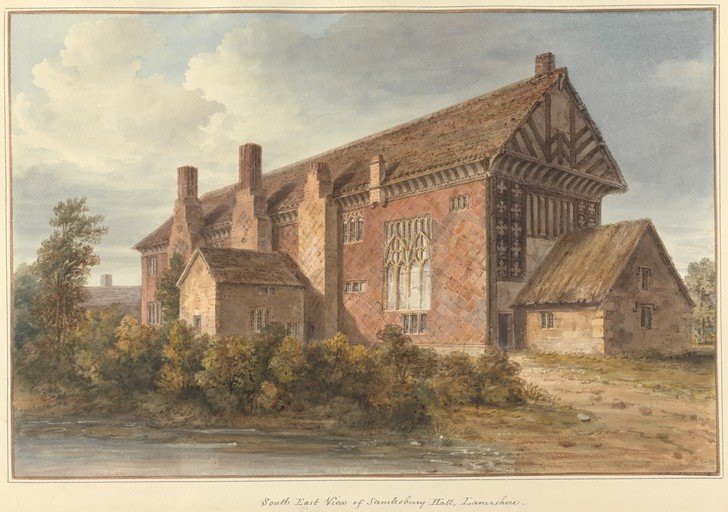 South East View of Samlesbury Hall, Lancashire