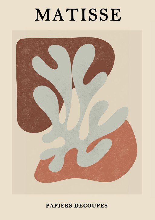 Matisse Papiers Decoupes Abstract Art Poster