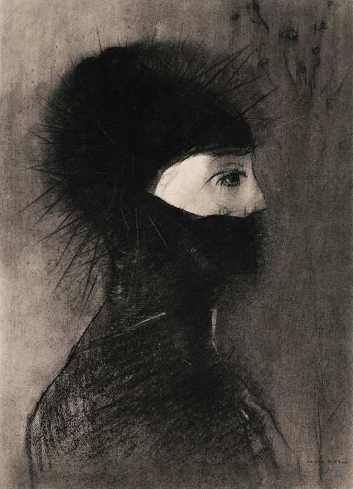 Portrait of a Woman with Spiky Headdress