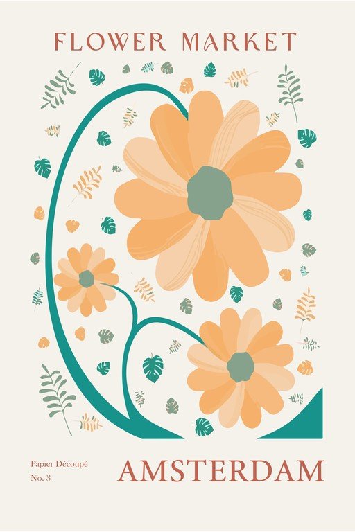 Flower Market Amsterdam Poster